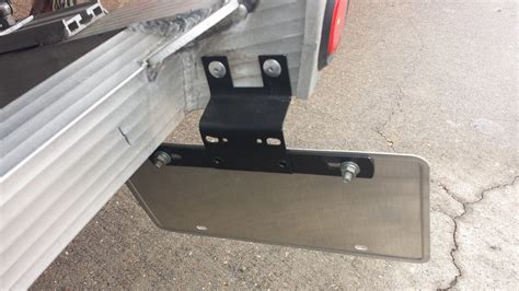 metal license plate bracket for trailer|utility trailer license plate holder.